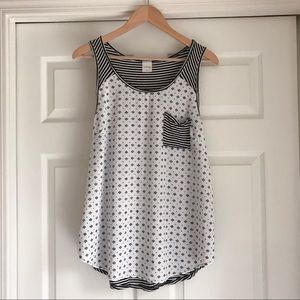 Kaileigh Carah for Stitch Fix Mixed Material Tank